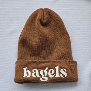 Brown Knit "Bagels" Beanie